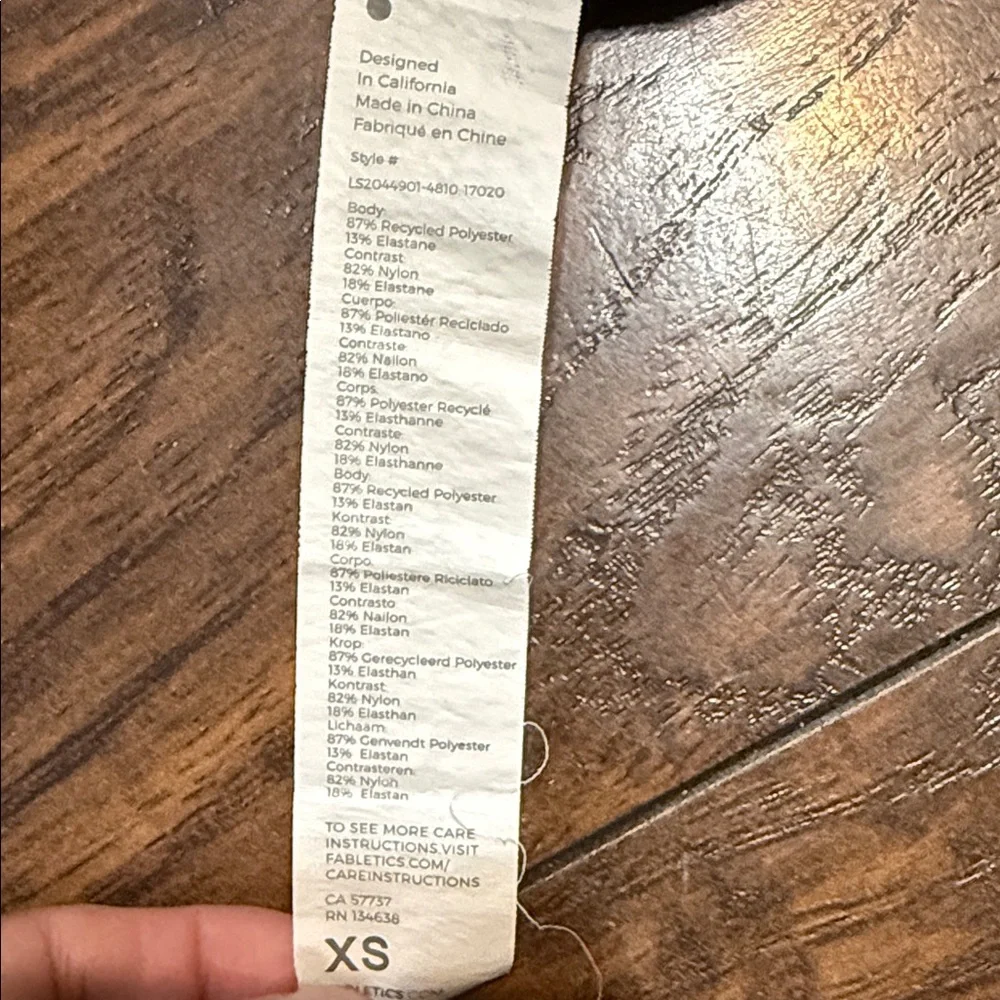 Fabletics Cobalt Long Sleeve Top